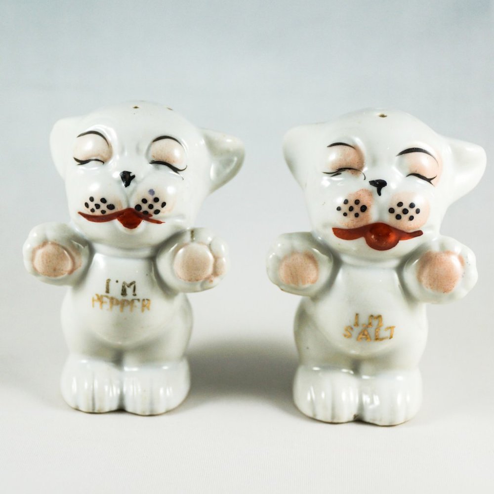 Bonzo The Dog Lustreware Salt & Pepper Shakers
